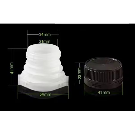 30mm plastic spout cap for water doy pack bag pouch